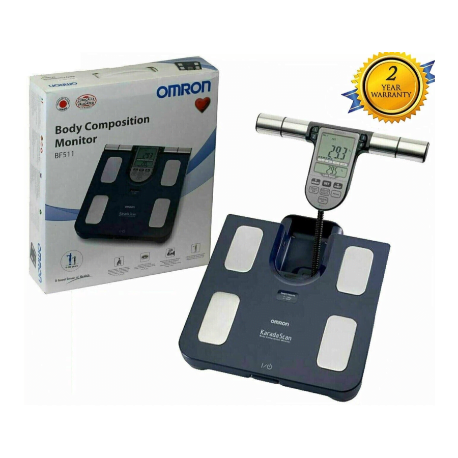 Omron BF511 Family Body Composition Scale Monitor - Dark Blue