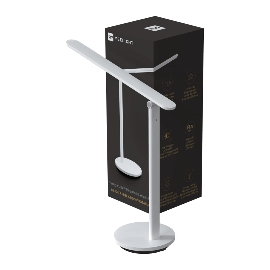 Yeelight LED Folding Desk Lamp Z1 Pro | Taşınabilir ve Şarj Edilebilir - YLTD141-WT