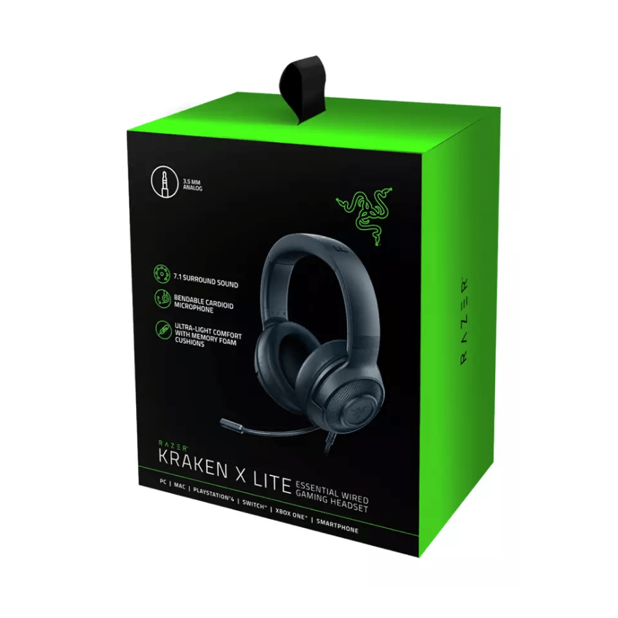 Razer Kraken X Lite 7.1 Surround Kablolu Oyuncu Kulaklığı