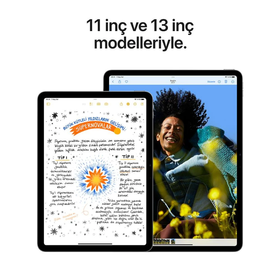 Apple iPad Air 6 M2 13&quot; Wi-Fi 128 GB Uzay Grisi (MV273)