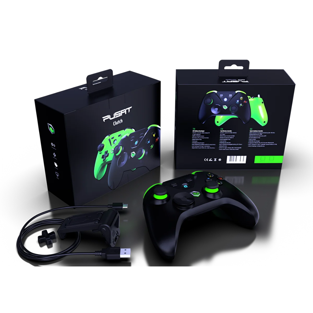 Monster Pusat Clutch Gamepad Siyah