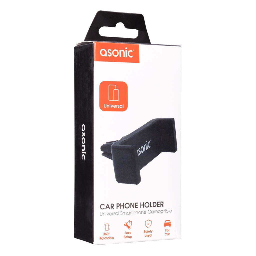 Asonic AS-H01 Universal Ayarlanabilir Telefon Tutucu Siyah