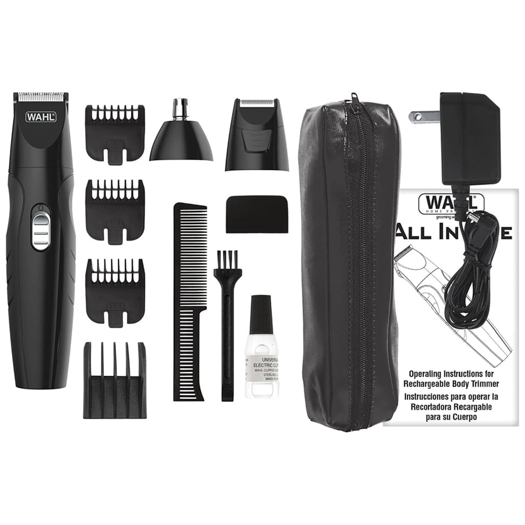Wahl 9685-417 MultiGroomer All In 1 Rechargeable Wet &amp; Dry Mens Hair Trimmer