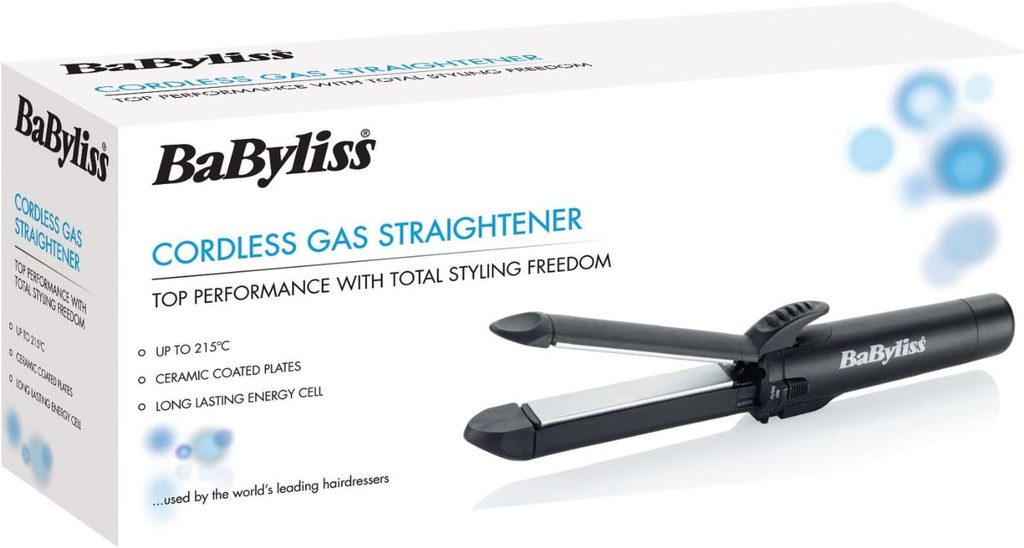  BaByliss 2581BU Pro Cordless Gas Straightener