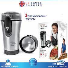 James Martin ZX992 Spice Grinder - Black/Silver