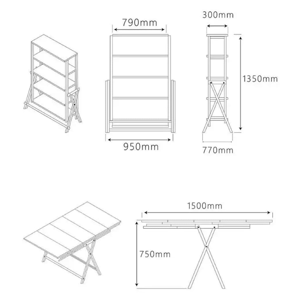 Multi-purpose folding table 1014-1