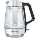 Morphy Richards Vetro Glass Kettle, stainless steel, Blue Illumination MOR-108010