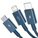 Baseus USB Cable 3-in-1 Baseus Superior Series 1.5m blue