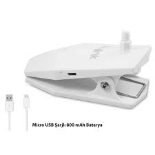 S-link SL-8720 White 14 LEDs Rechargeable 800mAh Portable Desk Lamp