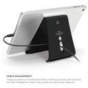 Elago P3 Stand [Black] - [Premium Aluminum] [Angled for Extended Use][Cable Management] - for iPad Tablet PC