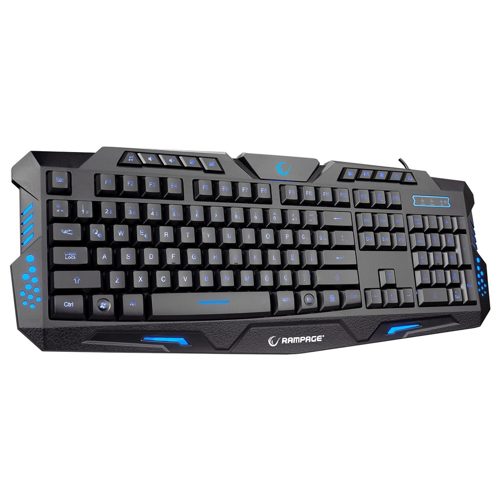 Rampage KM-R77 Gaming Keyboard Mouse Combo LC Layout