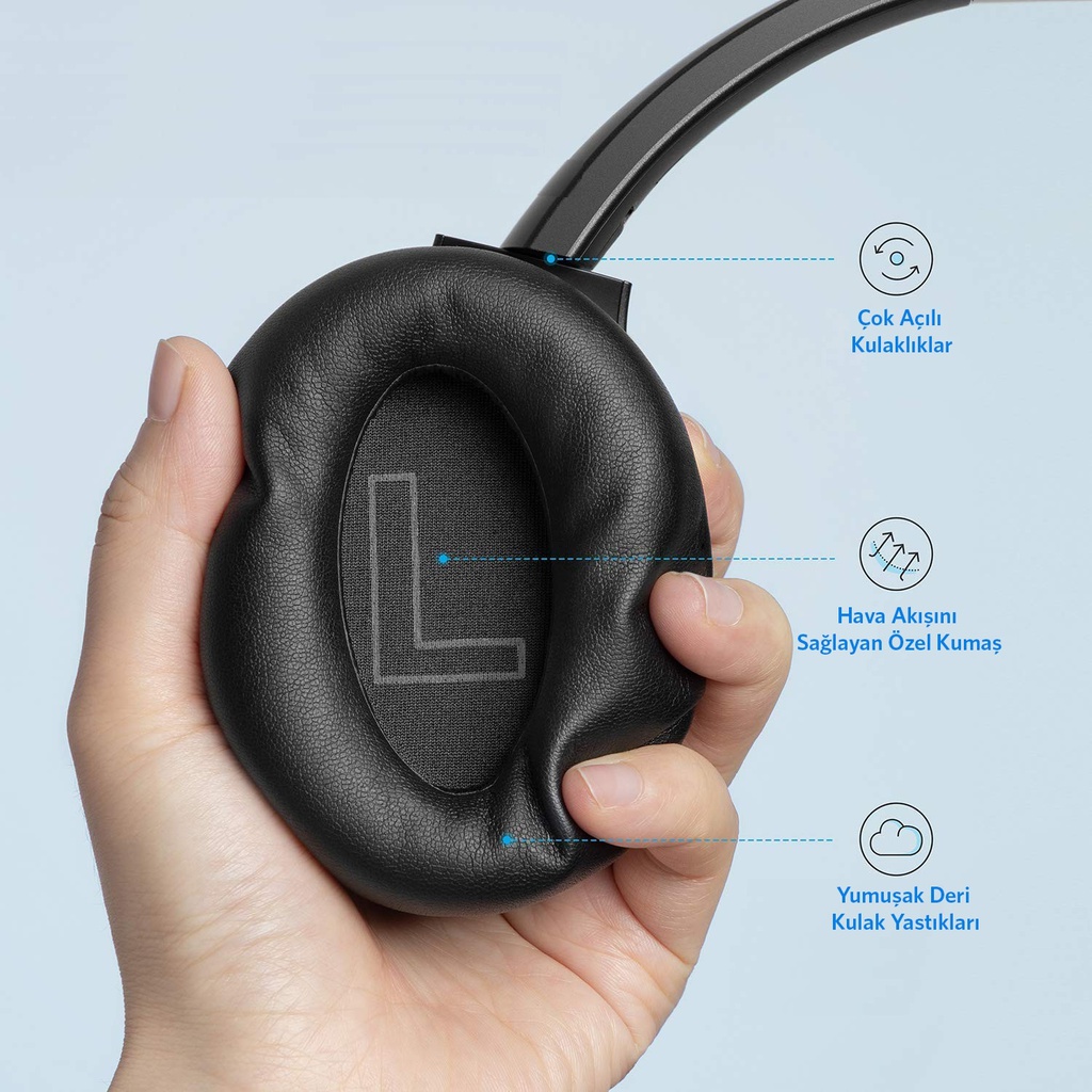 Anker Soundcore Life Q20 Kablosuz ANC Kulaklık Siyah