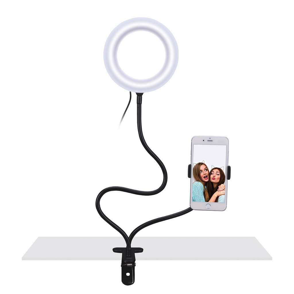 S-link SL-SF100 6 inch 12W Youtuber Makeup Ring LED Light With Phone Holder