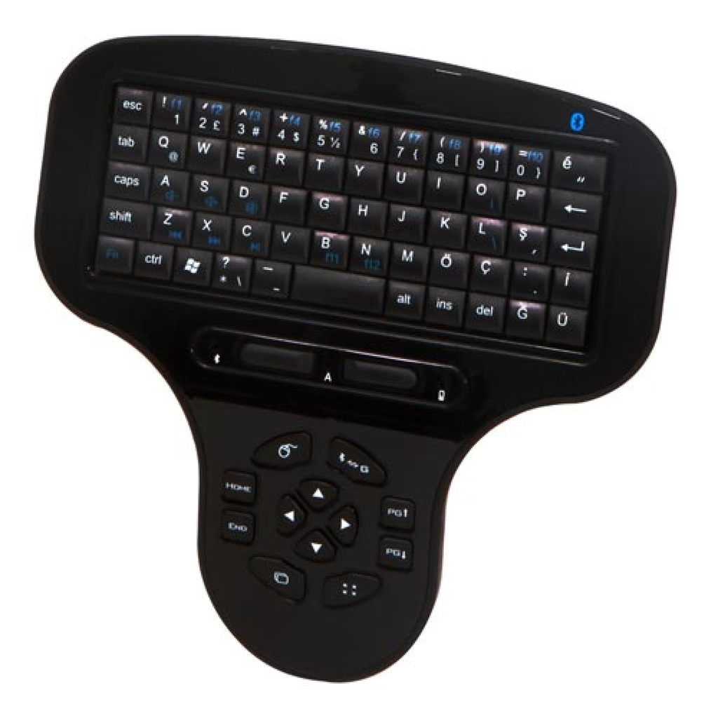 Everest KB-261BT 2.4G Bluetooth Wireless Keyboard + Air Mouse Set Q Turkish Black