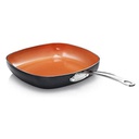 Gotham Steel Copper Square Shallow Pan - 1736