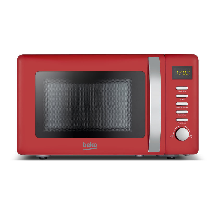 Beko 20 Lt Retro Compackt Mikrodalga Fırın Kırmızı - MOC20200R