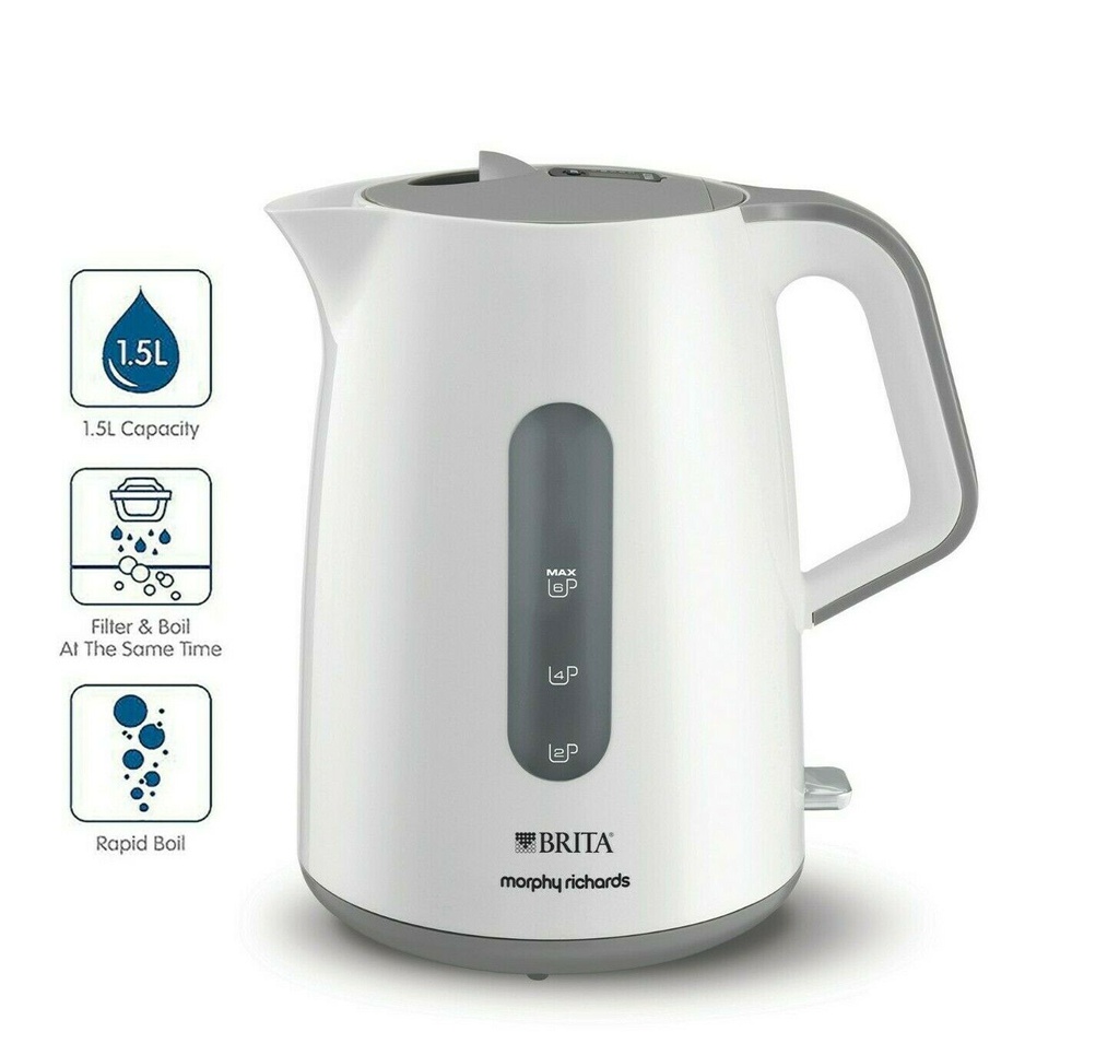 Morphy Richards 120011 Beyaz Brita Filtre Su Isıtıcı Kettle