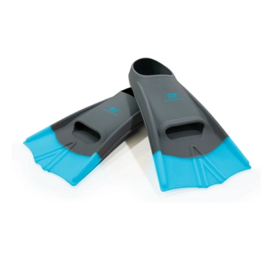 Dawson Sport Speed Fins Gray/Aqua - UK 5- 7 15-152