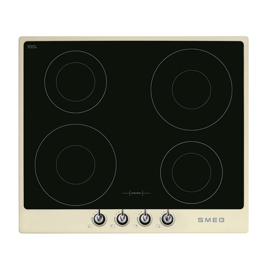 Smeg SI964PM 60cm İndüksiyon Krem Ocak &quot;Victoria Aesthetic&quot;