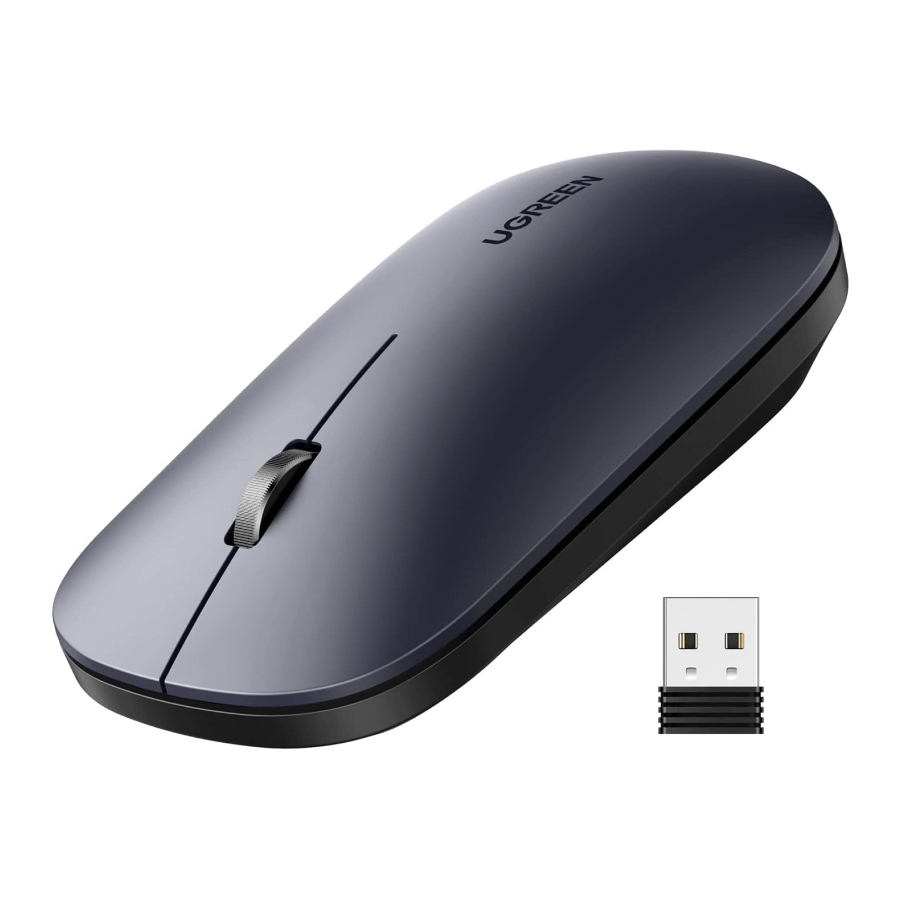 Ugreen MU0001-90372 Wireless Mouse, 2.4 GHz 4000 DPI - Black