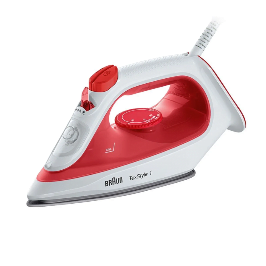 Braun TexStyle Steam Iron 1900W - Red | SI1019RD