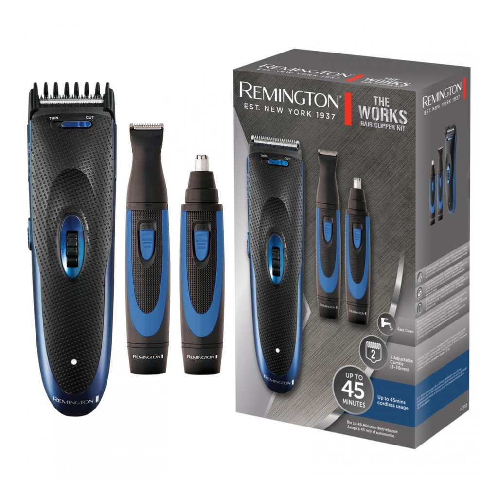 Remington HC910 The Works Hair Clipper Gift Pack Boxed