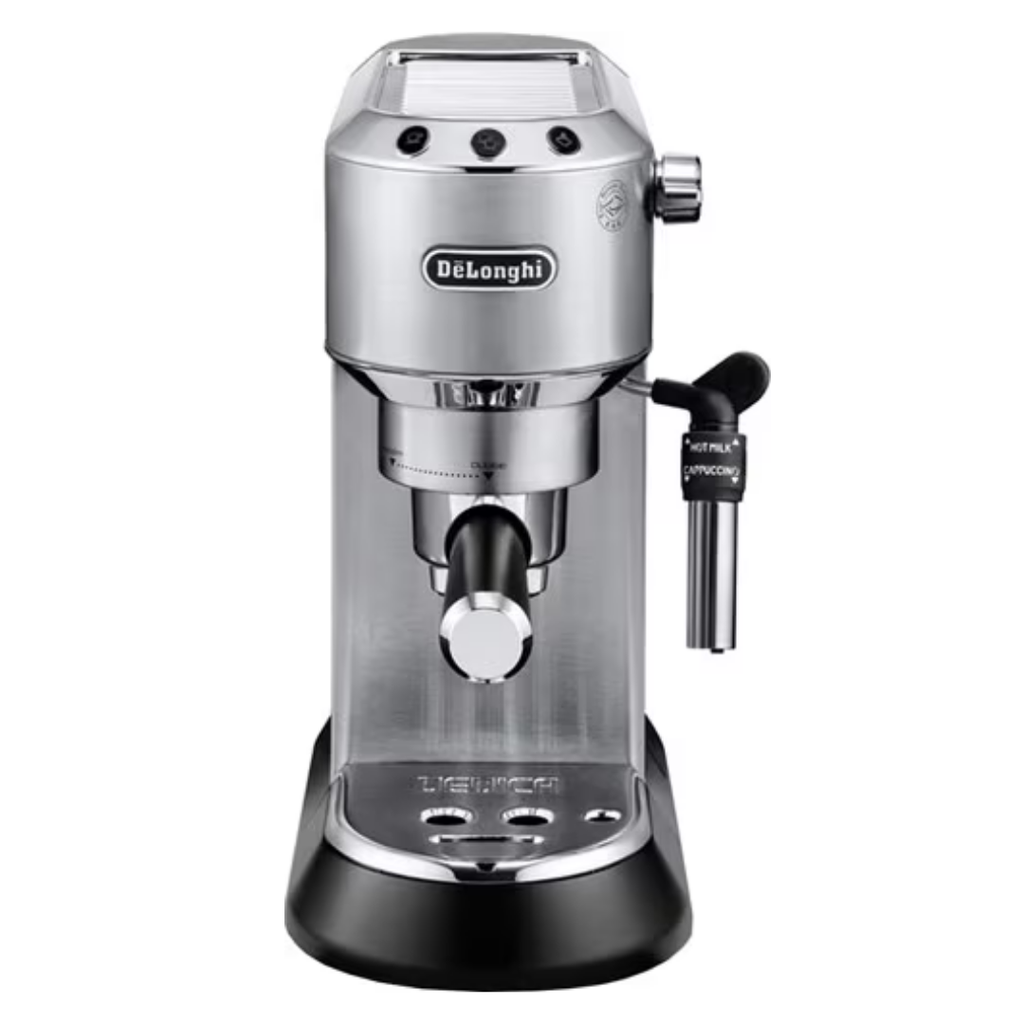 DeLonghi Dedica Manuel Espresso Makinesi 1350W, 15 Bar Basınç, Paslanmaz Çelik (EC 685.M)