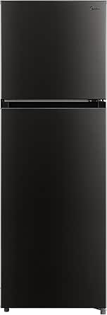 Midea 266Lt. Net Double Door Refrigerator With Multi-Air Flow Technology - MDRT390MTE28AE Jazz Black