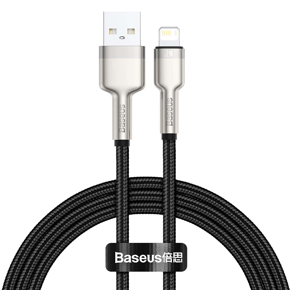 Baseus Cafule Metal Lightning Cable 2.4A 1m Black