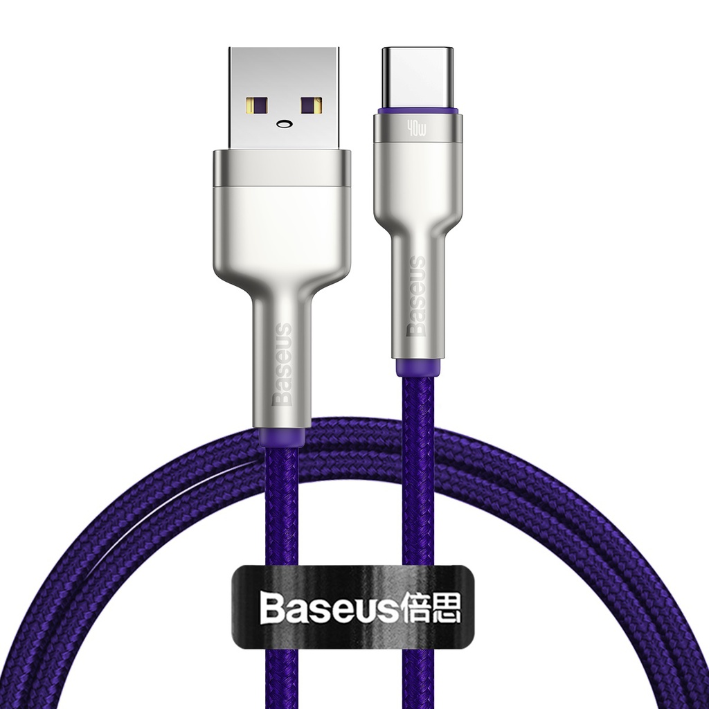 Baseus Cafule Metal 40W 2m Type-C Cable Purple