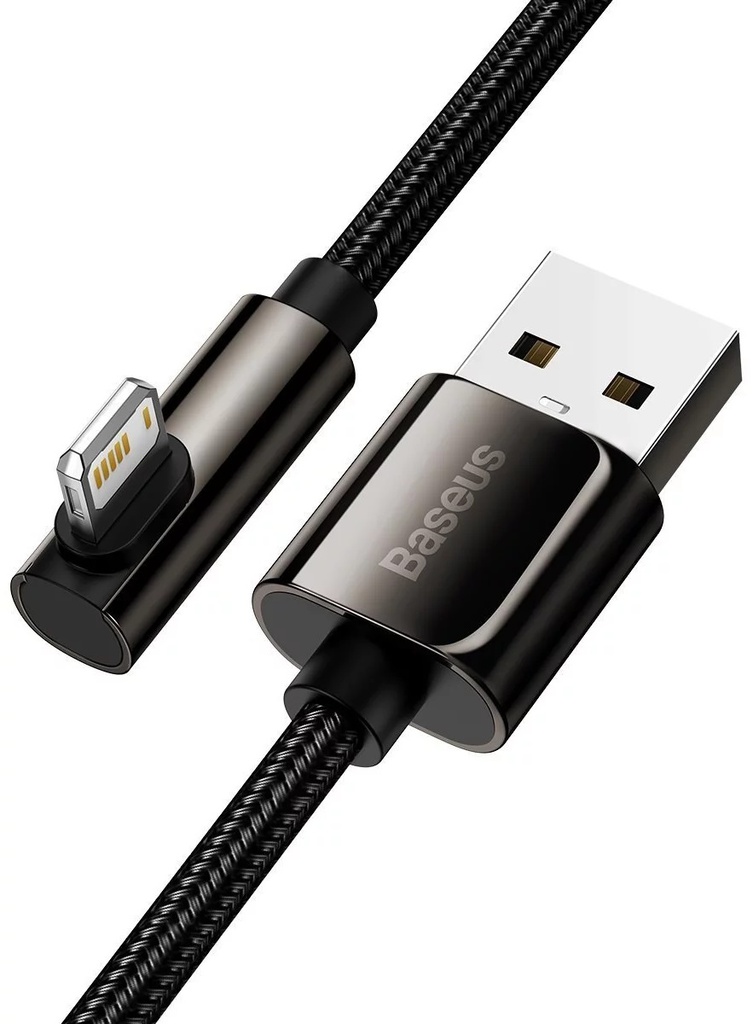 Baseus Legend Series Elbow Fast Charging Data Cable USB to iP 2.4A 2m Black