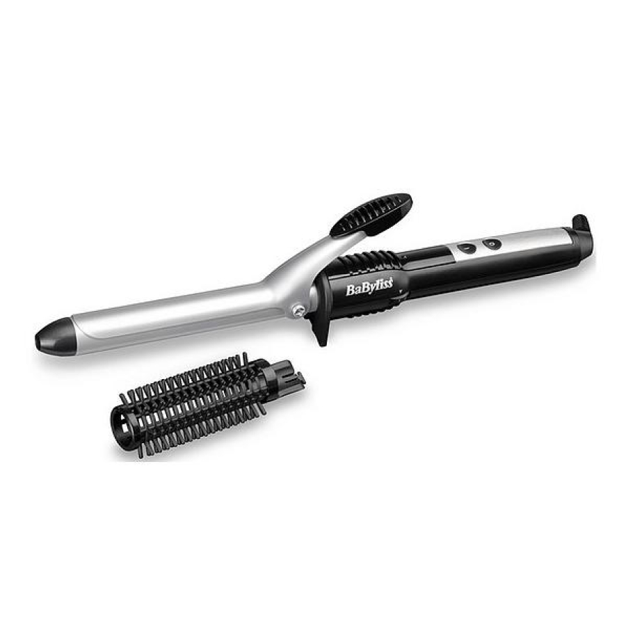 BaByliss 2284U Pro Curl Ceramic Curling Tongs Wand 19mm Barrell with Brush