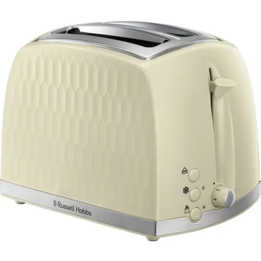 Russell Hobbs 26062 Honeycomb Cream 2-Slice Toaster