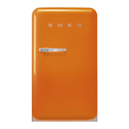 [SMEG0042] Smeg FAB10ROR5 Free Standing  Orange Refrigerator One Door &quot;50's Style Aesthetic&quot; 