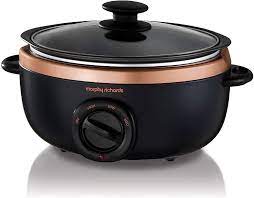 [URUN0859] Morphy Richards 460016 3.5Ltr Sear and Stew Slow Cooker Rose Gold