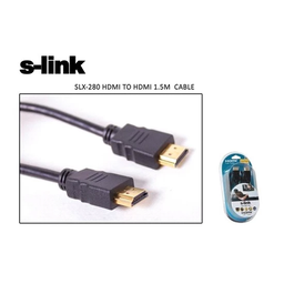 [SEG497] S-link SLX-280 HDMI TO HDMI 1.5m Altın sonlandırma jakı 24K Kablo