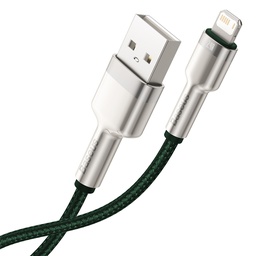 [BASE00151] Baseus Lightning Cafule Series Metal data cable 2.4A 2m Green