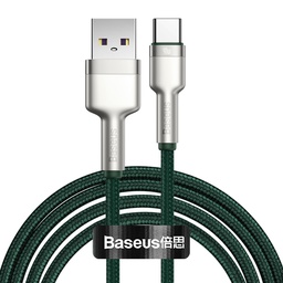 [BASE00136] Baseus Cafule Metal 40W 1m Type-C Cable Green