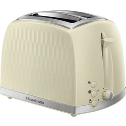 [URUN00565] Russell Hobbs 26062 Honeycomb Cream 2-Slice Toaster